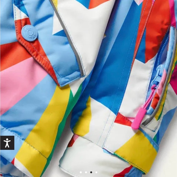 OOS! Boden Surfboard Blue Rainbow Star Snow Suit - Picture 6 of 8